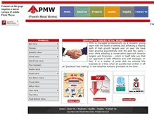 Tablet Screenshot of pmwvalves.com